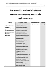 Ocena Pracy Nauczyciela Dyplomowanego - Image To U